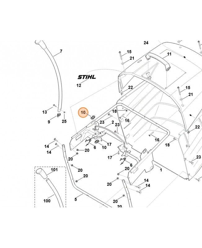 Piece de guidage stihl 6170-763-2200