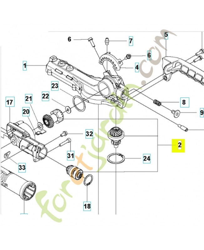 Engrenage 598434701 - Pièce détachée Husqvarna