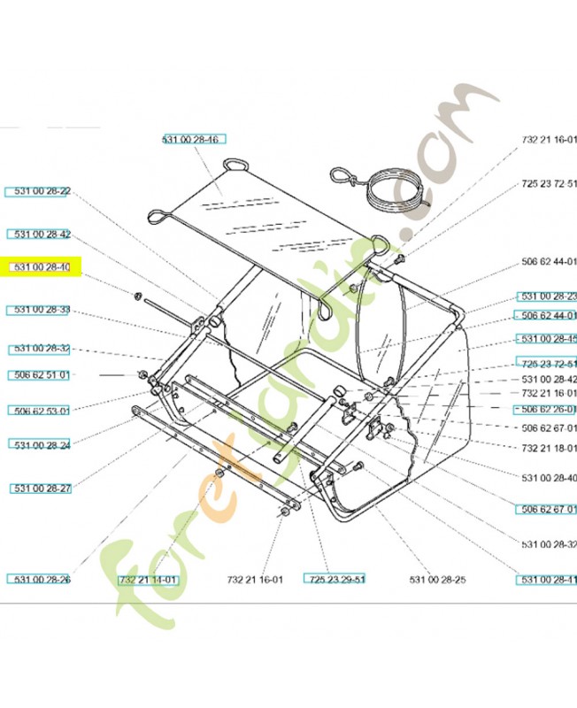 Ecrou 531002840- Pièce de détachée Husqvarna