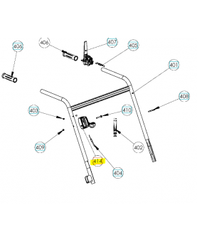 manette husqvarna 534009736