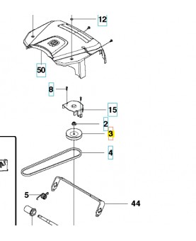poulie husqvarna 544444401