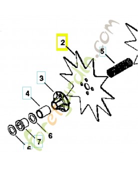 roue 531008103- Pièce détachée Husqvarna