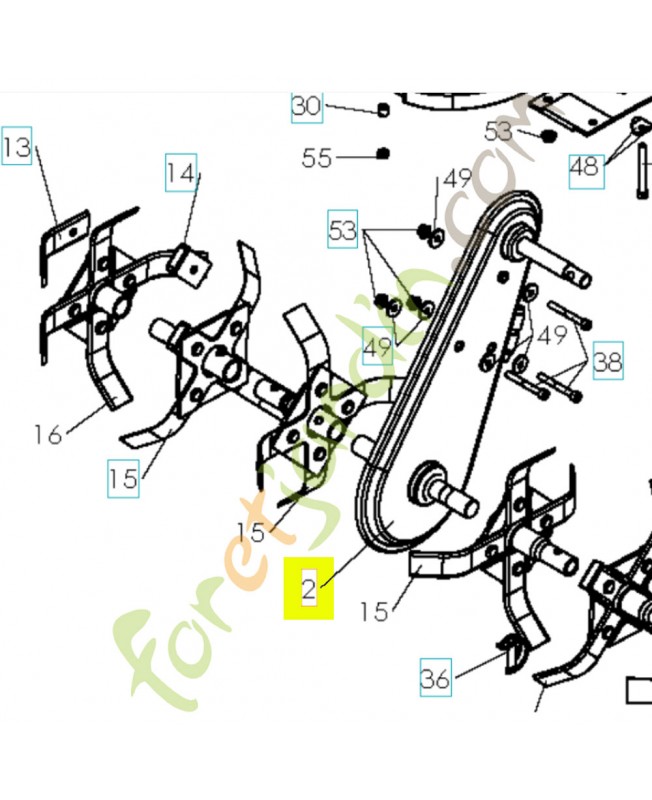 Boîte de vitesses 531008431 .Pièce détachée Husqvarna