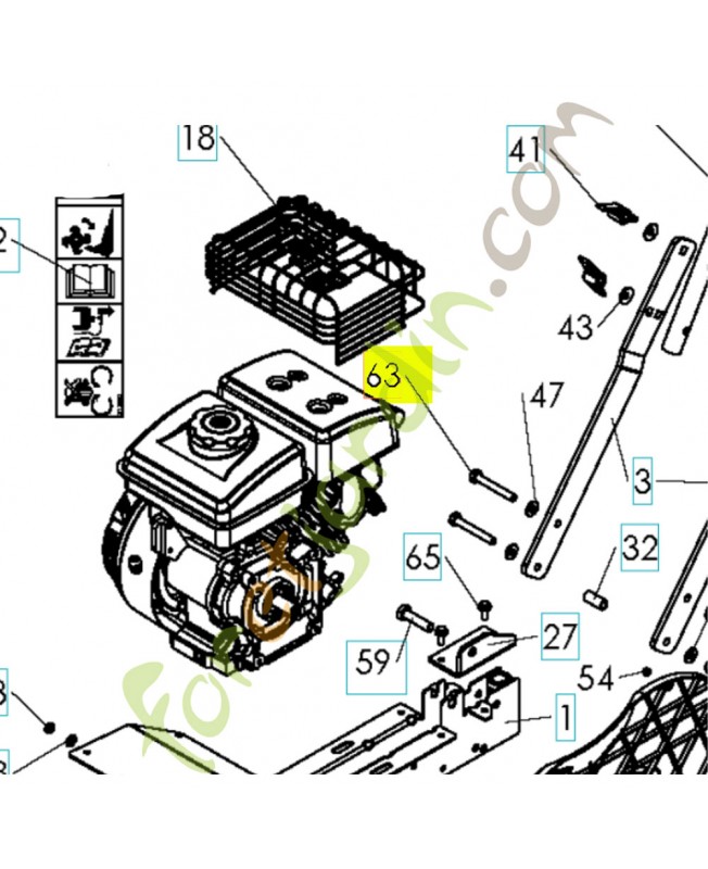 Vis 531008509- Pièce détachée Husqvarna