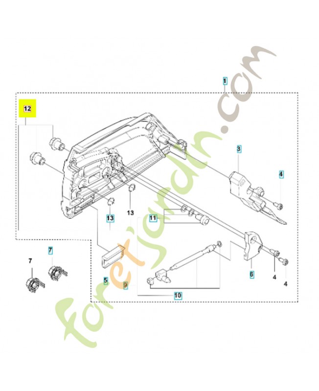 Frein de chaine 531012901- Pièce détachée Husqvarna