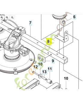 Support cable 531022602- Pièce détachée Husqvarna