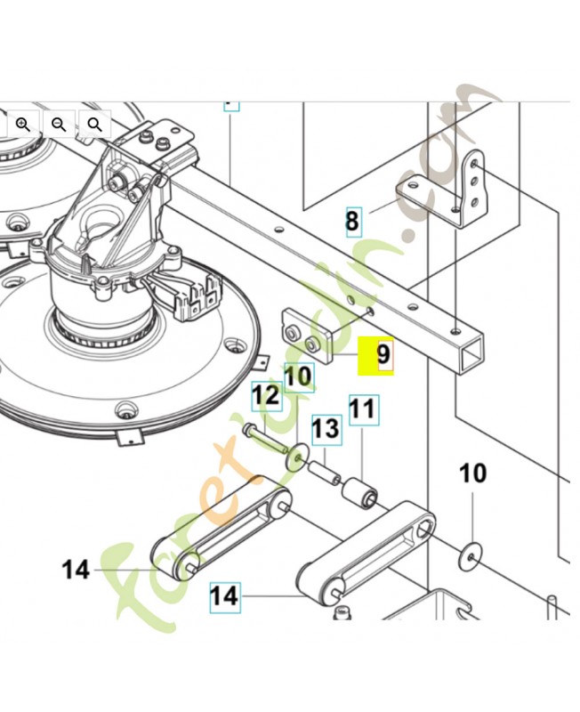 Plaque 531022701 - Pièce détachée Husqvarna