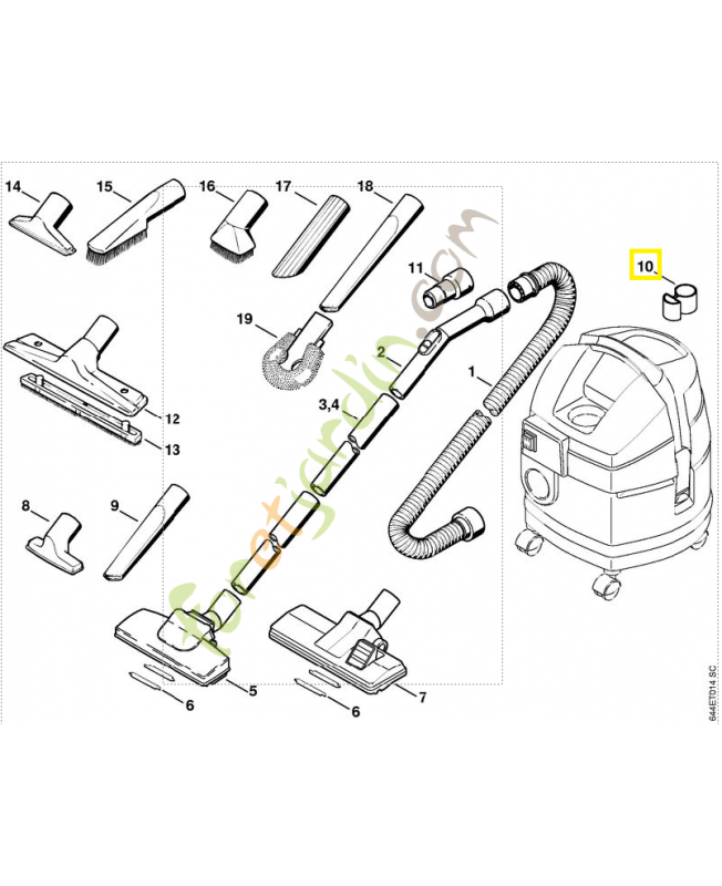 Support 4901-501-1400- Pièce de détachée Sithl / Vicking Support 4901-501-1400- Pièce de détachée Sithl / Vicking