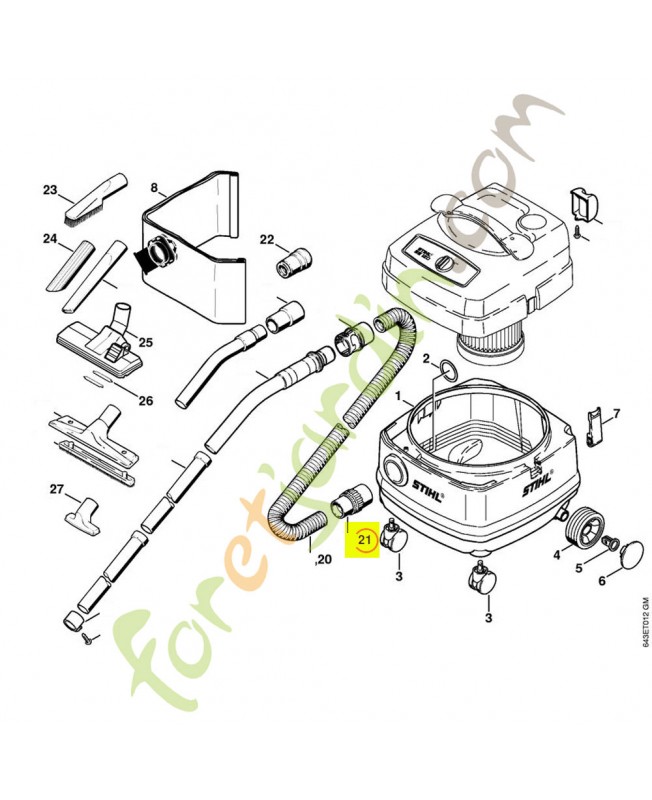Raccord anti-statique d 27