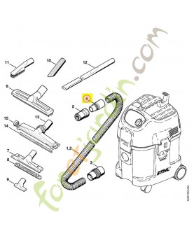 Raccord pour tuyau d.27 mm