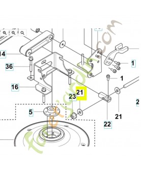 Rondelle 8.4x20x2 nylon