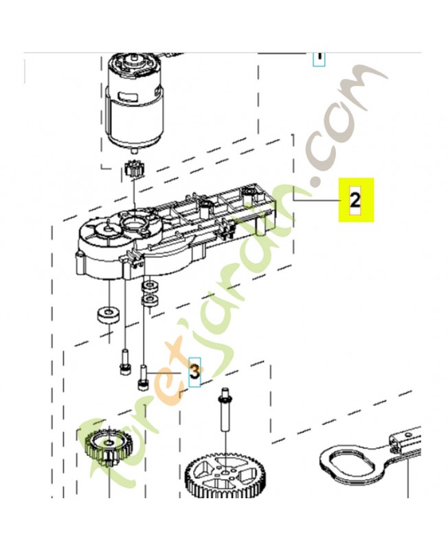 Carter d'engrenage 531146717- Pièce détachée Husqvarna