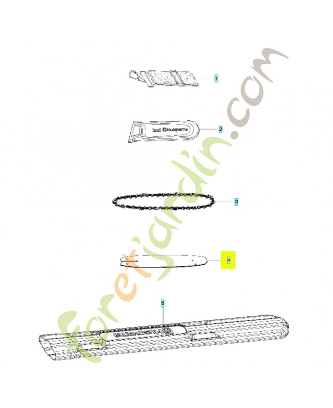 Guide chaine Guide chaine - Pièce détachée Husqvarna