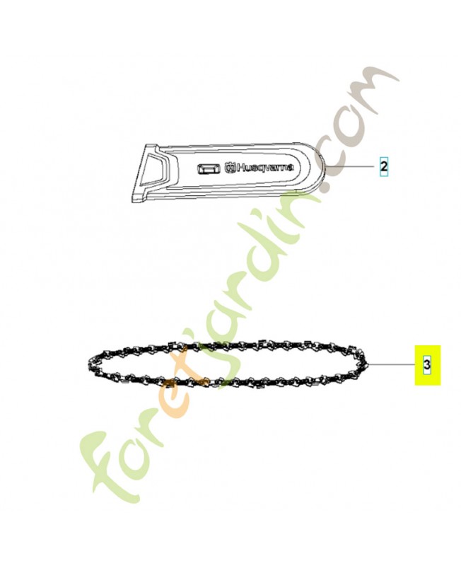 Chaine 531146722- Pièce détachée Husqvarna