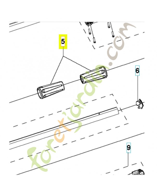 Bouton 531146727- Pièce détachée Husqvarna