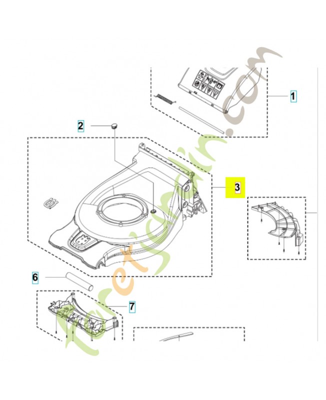 Chassis 531146744- Pièce détachée Husqvarna