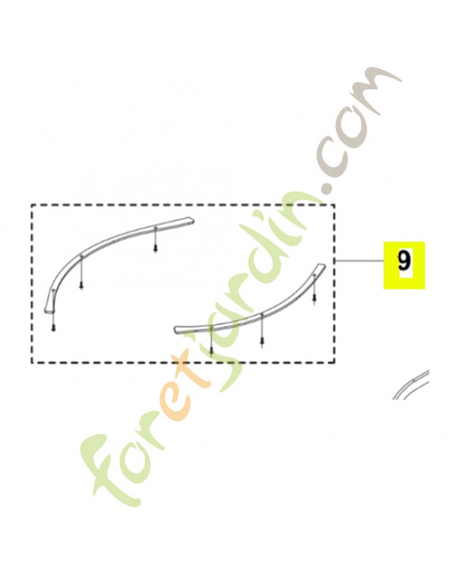 Guide 531146745- Pièce détachée Husqvarna