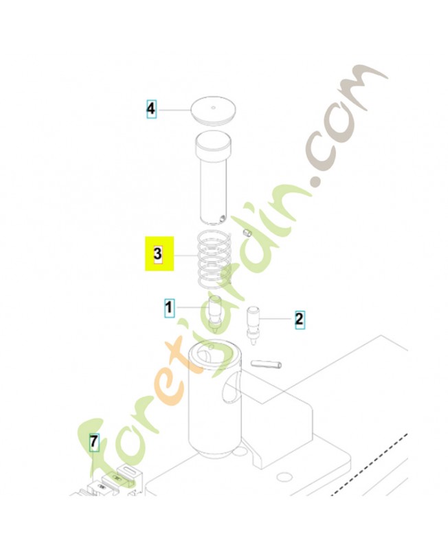 Ressort 531146763- Pièce détachée Husqvarna