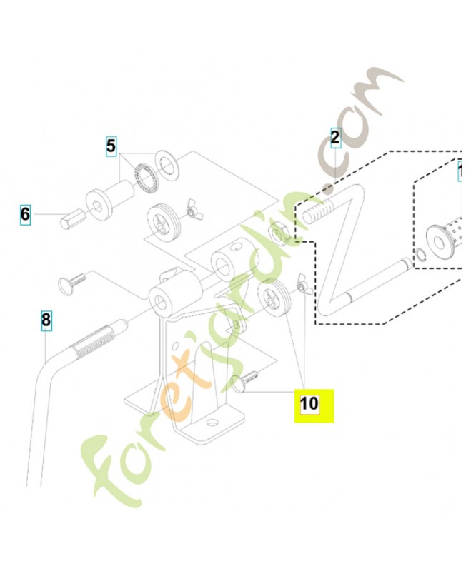 support 531146769 - Pièce détachée Husqvarna