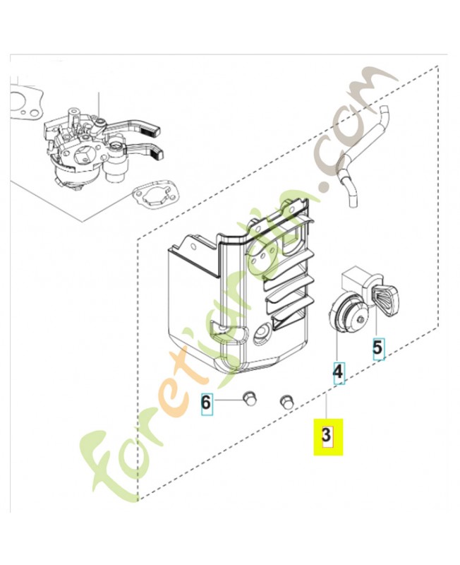 Filtre à air complet 531146790- Pièce détachée Husqvarna