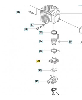 support husqvarna 537175201