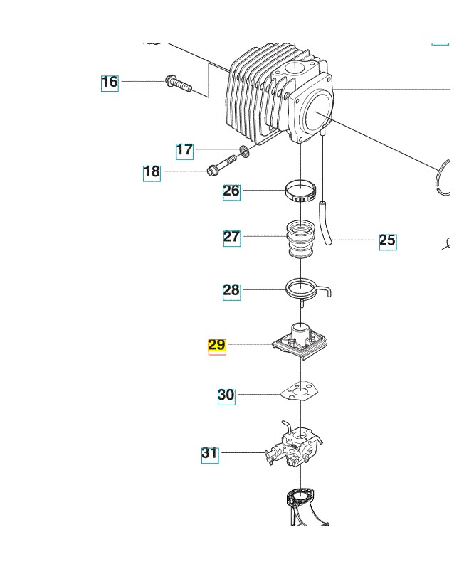 support husqvarna 537175201
