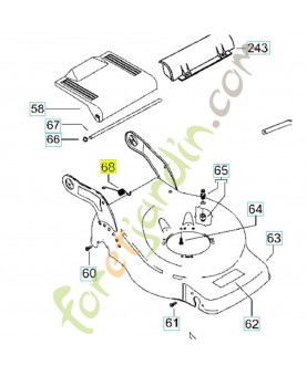 Ressort husqvarna ref. 531211840 Remplace référence 531230999