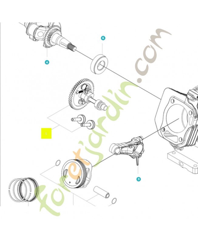 Arbre à cames 531146820- Pièce détachée Husqvarna