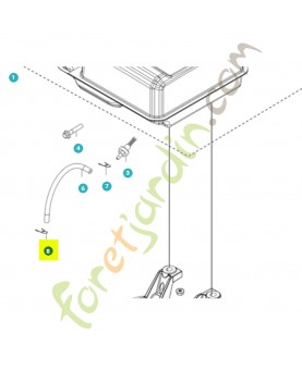 Collier de serrage 531146835- Pièce détachée Husqvarna