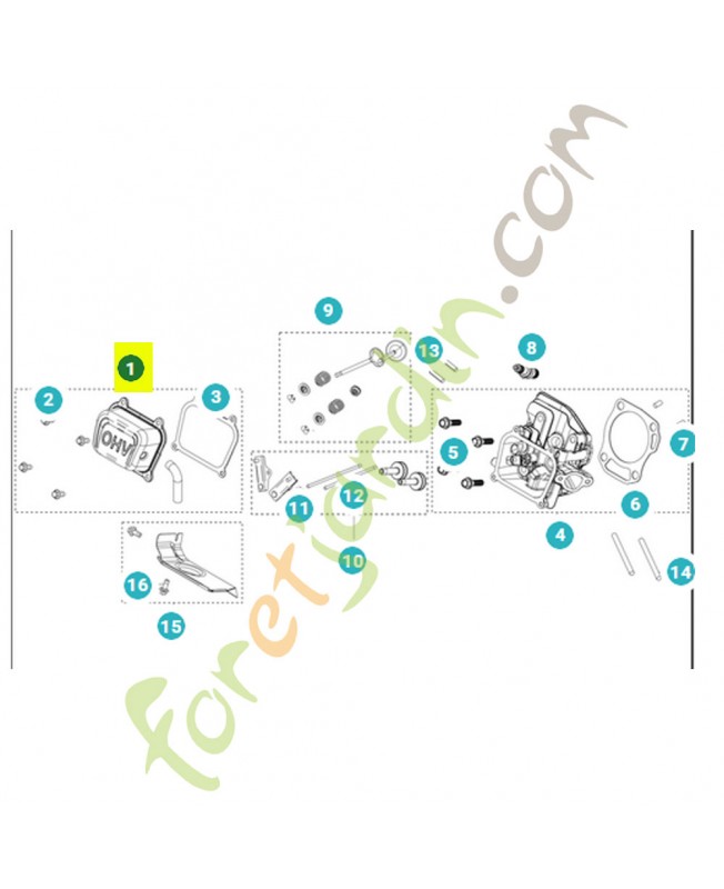 Capot de cylindre 531146858 - Pièce détachée Husqvarna