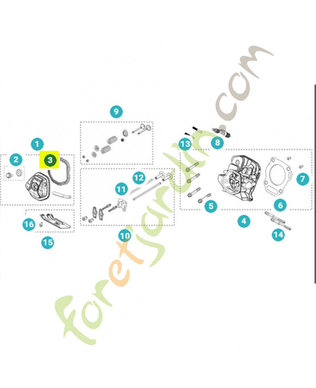 joint 531146888 - Pièce détachée Husqvarna