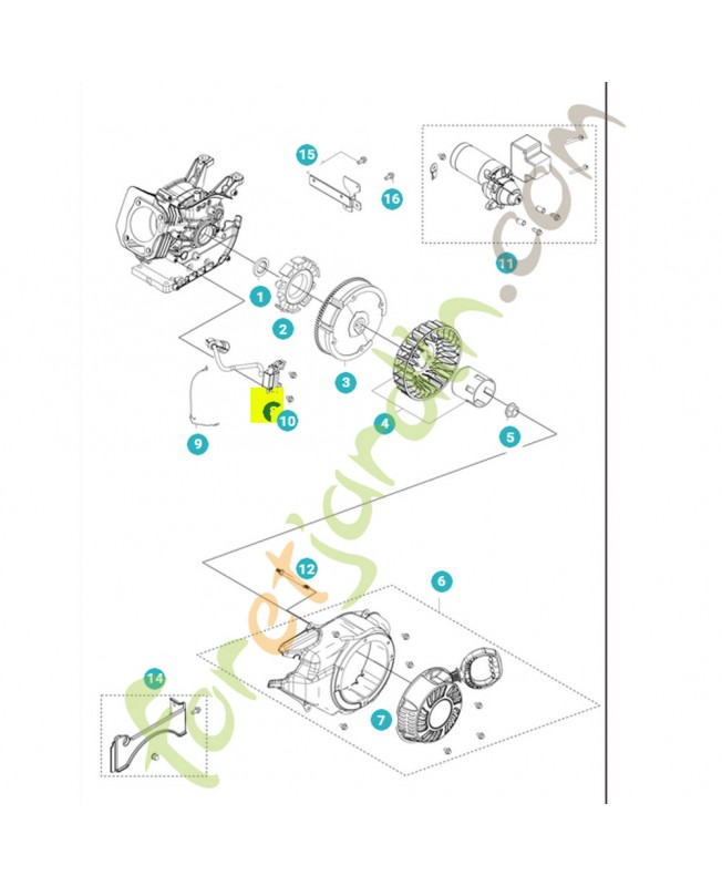 Module d'allumage 531146904- Pièce détachée Husqvarna