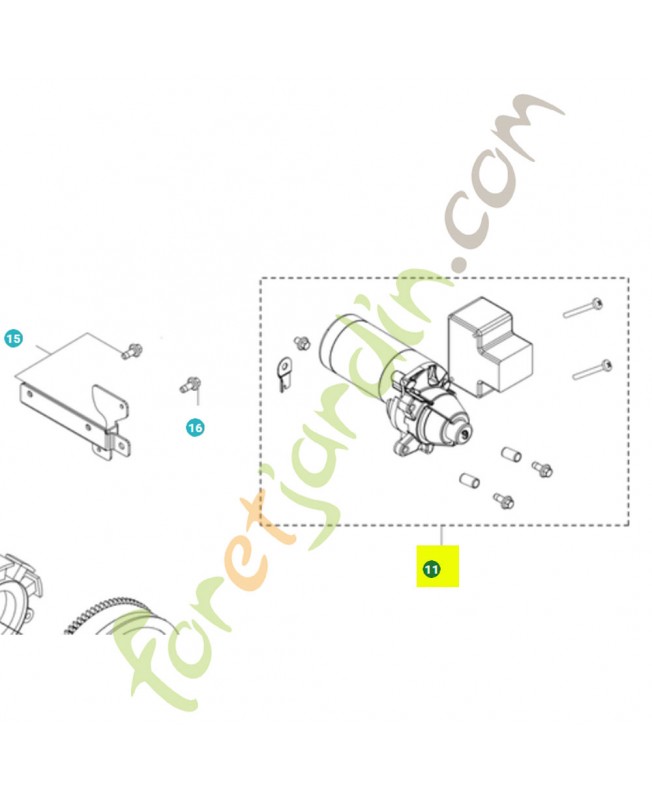 Démarreur 531146961- Pièce détachée Husqvarna