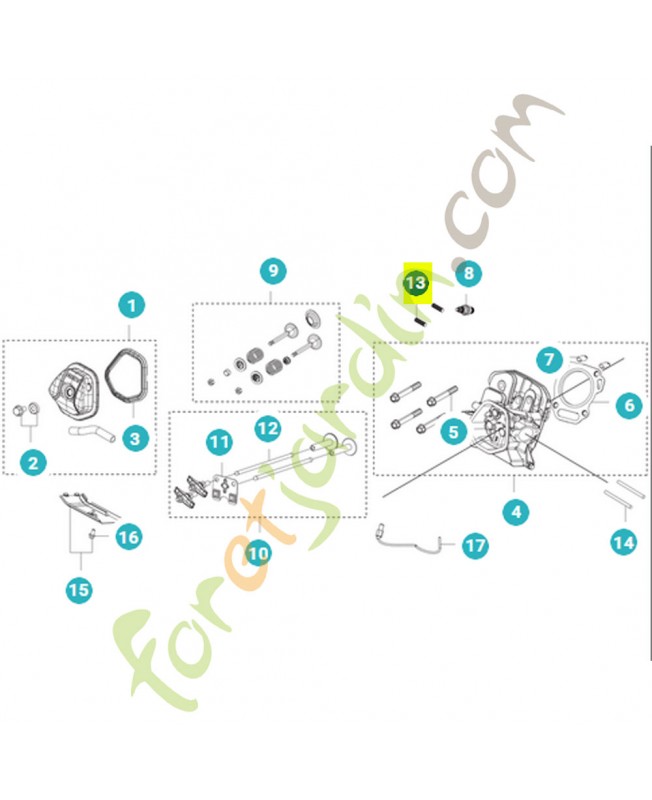 Goujon 531146970 - Pièce détachée Husqvarna
