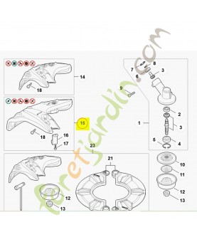 Capot protecteur  outil fil 4144-710-8117  - Pièce détachée Stihl