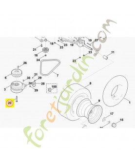 Vis a six pans 7/16x21/2