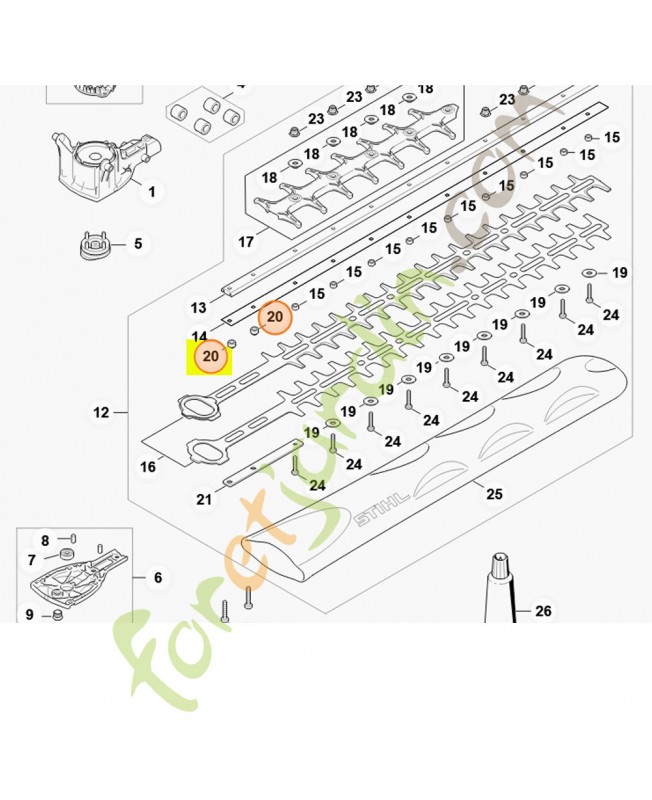 Douille stihl réf. HA07-641-4900