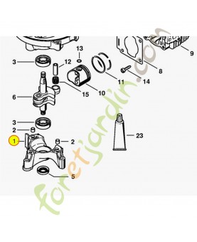 Demi carter de vilebrequin