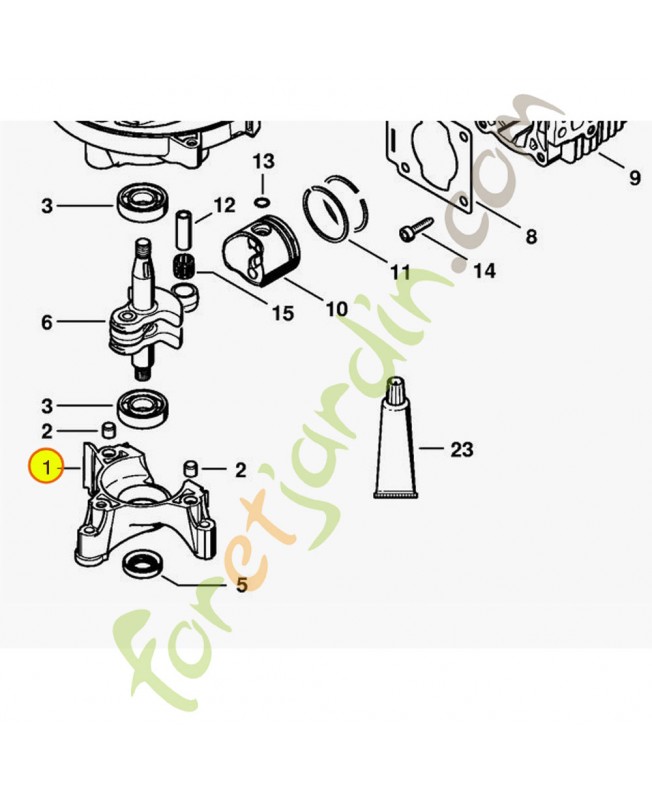 Demi carter de vilebrequin