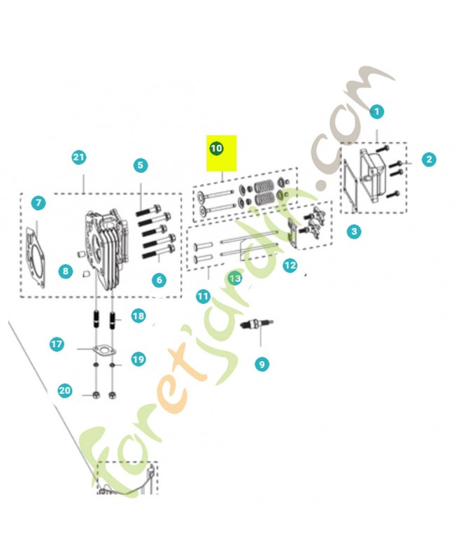 kit de valve Husqvarna ref. 531146997