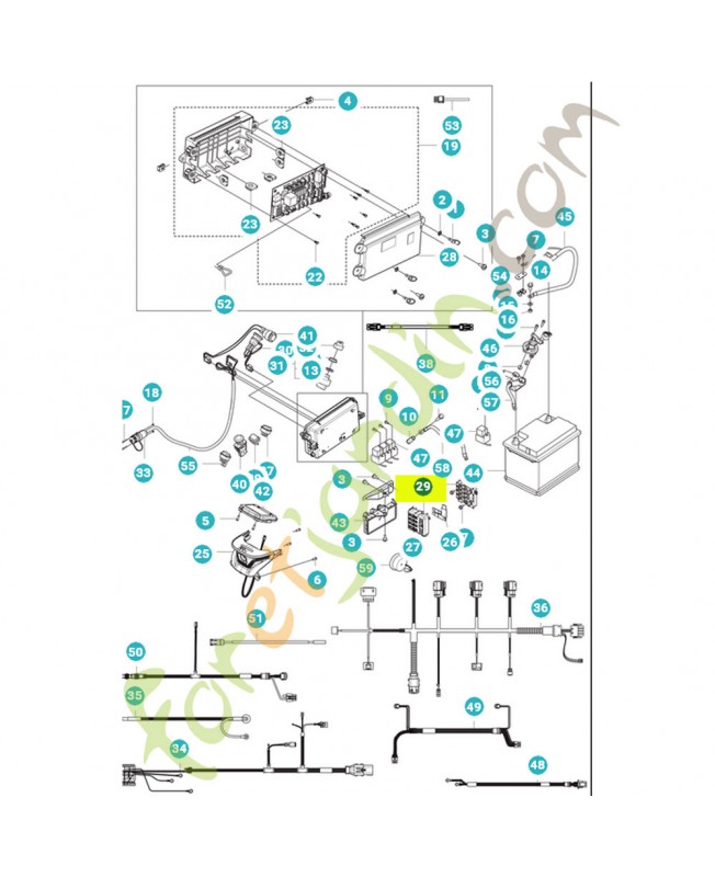 Boite à fusible référence 599831501