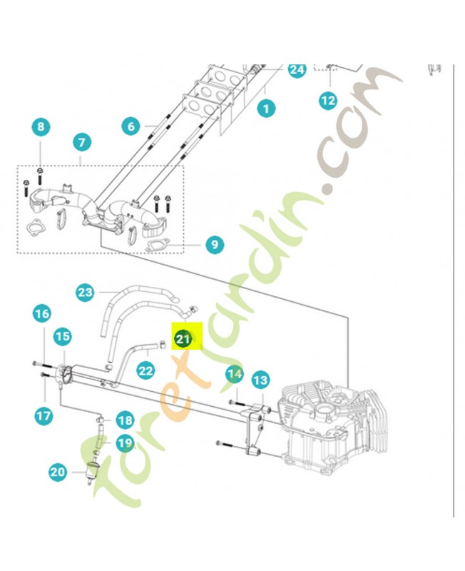 Tube 531147119- Pièce détachée Husqvarna