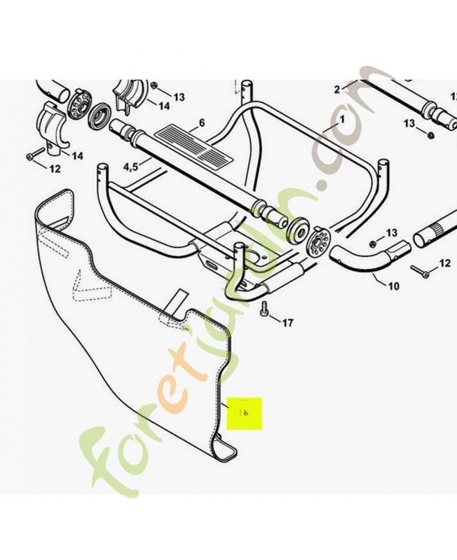 Rembourrage 4313-748-2501. Pièce de rechange Sithl