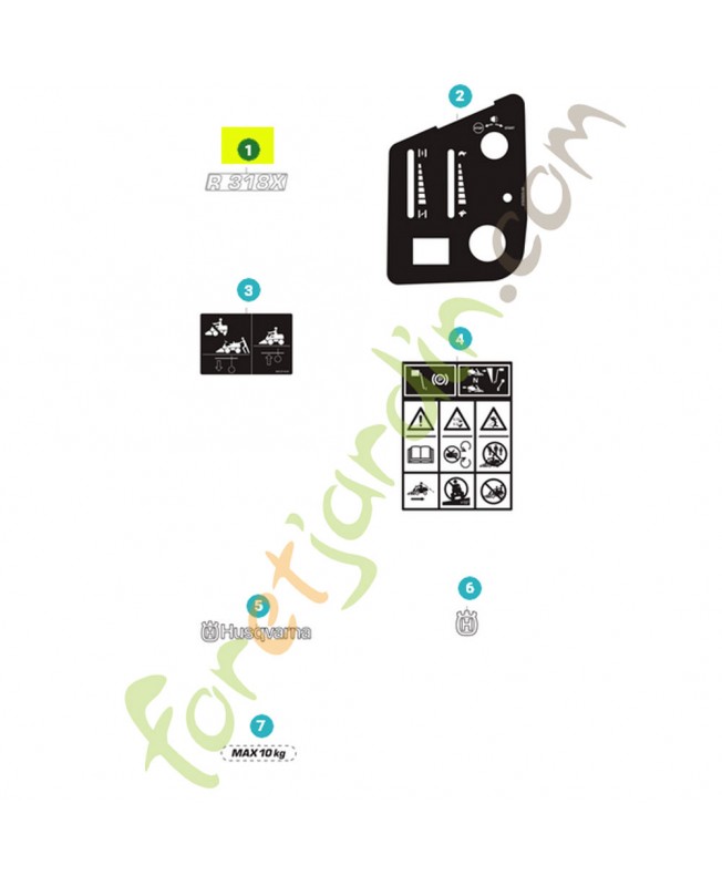 Autocollant référence 595274901
