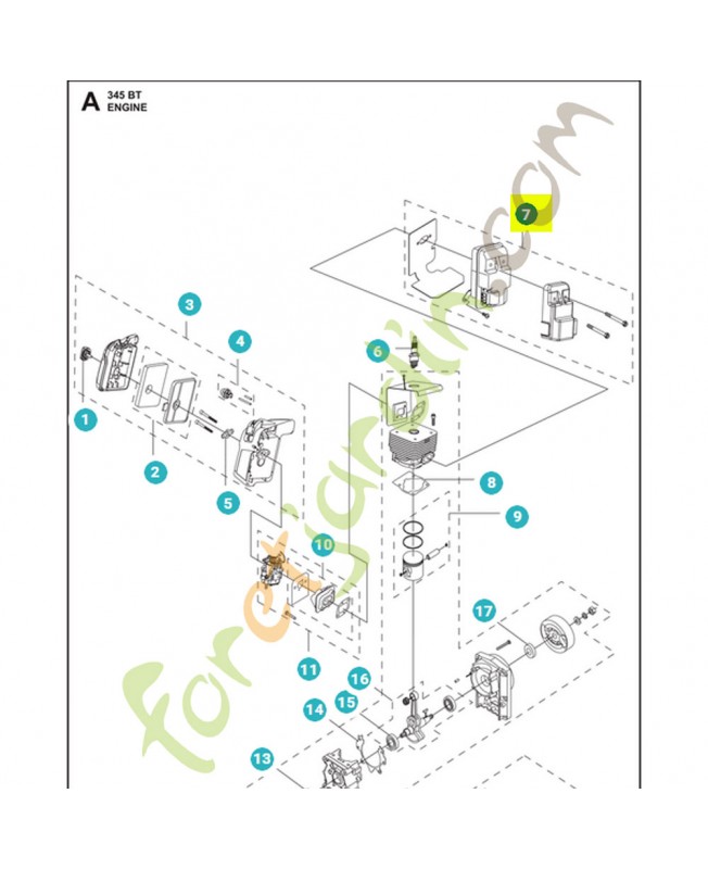 Silencieux 531147160- Pièce détachée Husqvarna