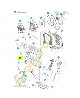 tube souffleur 345bt husqvarna