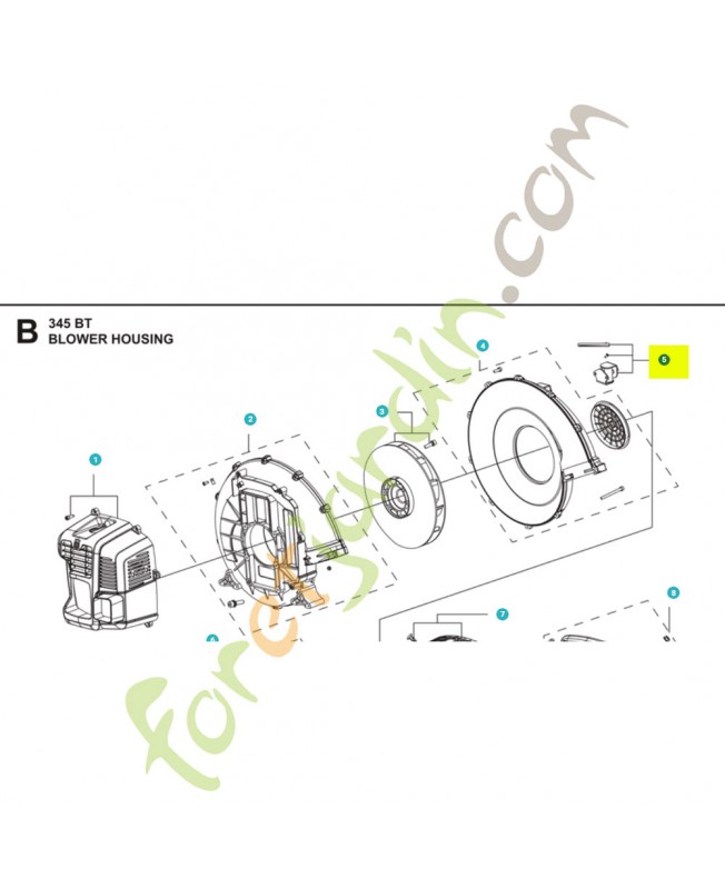 Support 531147170 - Pièce détachée Husqvarna