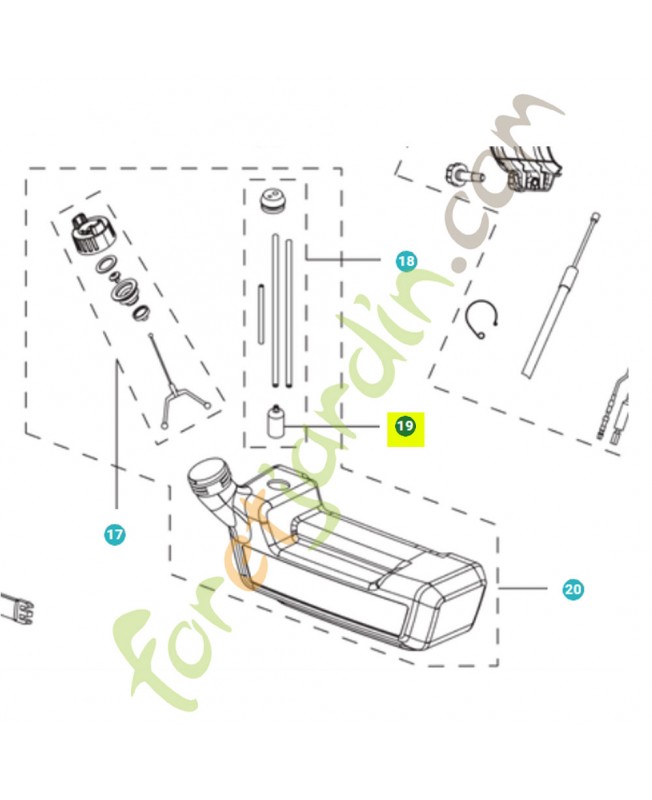 Filtre à carburant 531147179- Pièce détachée Husqvarna