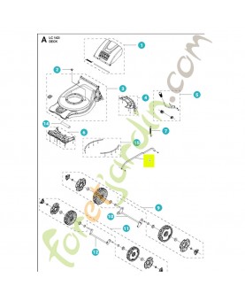 Tige d'embrayage 531147186- Pièce détachée Husqvarna