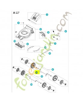Axe 531147187- Pièce détachée Husqvarna